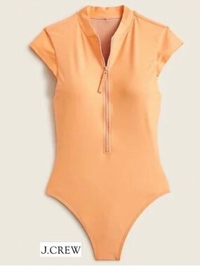 J. Crew Women's Orange One Piece Swimsuit